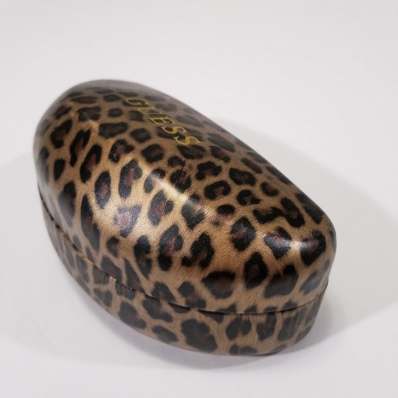 Guess Beautiful Leopard Print Hard Sunglasses Case - Picture 9 of 11